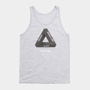 Impossible Triangle of Student Life - Greyscale Tank Top